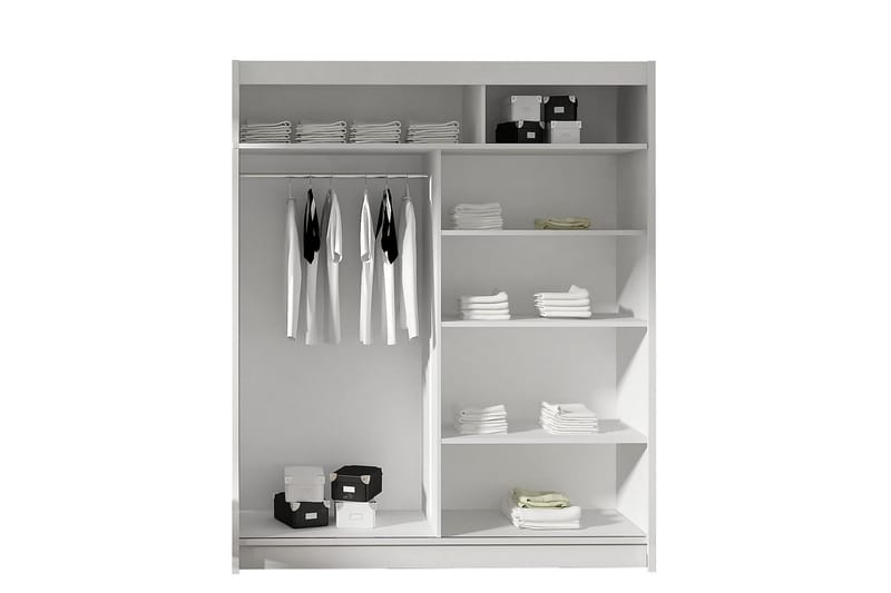Presto Garderob 58x150 cm - Svart - Förvaring - Klädförvaring - Garderob & garderobssystem