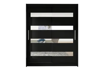 Presto Garderob 58x150 cm - Svart - Förvaring - Klädförvaring - Garderob & garderobssystem