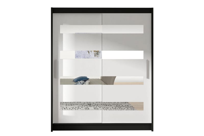 Presto Garderob 58x150 cm - Svart/Vit - Förvaring - Klädförvaring - Garderob & garderobssystem