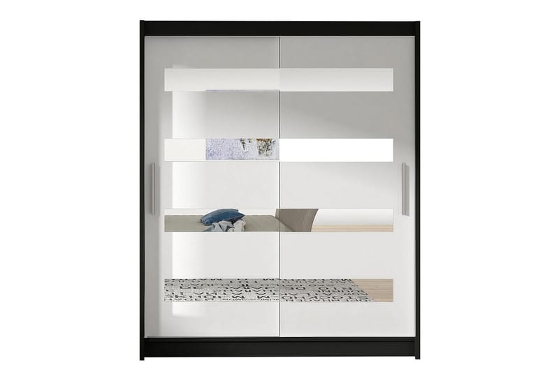 Presto Garderob 58x150 cm - Svart/Vit - Förvaring - Klädförvaring - Garderob & garderobssystem