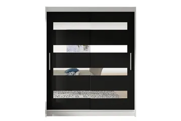 Presto Garderob 58x150 cm - Vit/Svart - Förvaring - Klädförvaring - Garderob & garderobssystem