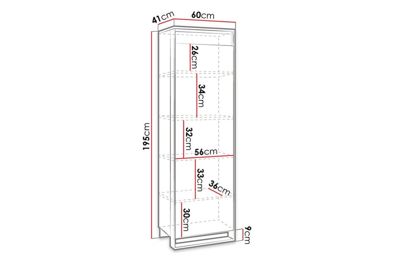 Quant Garderob 41x60 cm - Ek/Svart - Förvaring - Klädförvaring - Garderob & garderobssystem