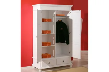 Regina Garderob 116 cm - Vit - Förvaring - Klädförvaring - Garderob & garderobssystem