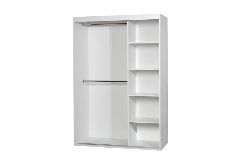 Rejasia Garderob med Spegel 120 cm - Vit - Förvaring - Klädförvaring - Garderob & garderobssystem