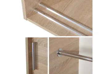 Rejasia Garderob med Spegel 120 cm - Vit - Förvaring - Klädförvaring - Garderob & garderobssystem