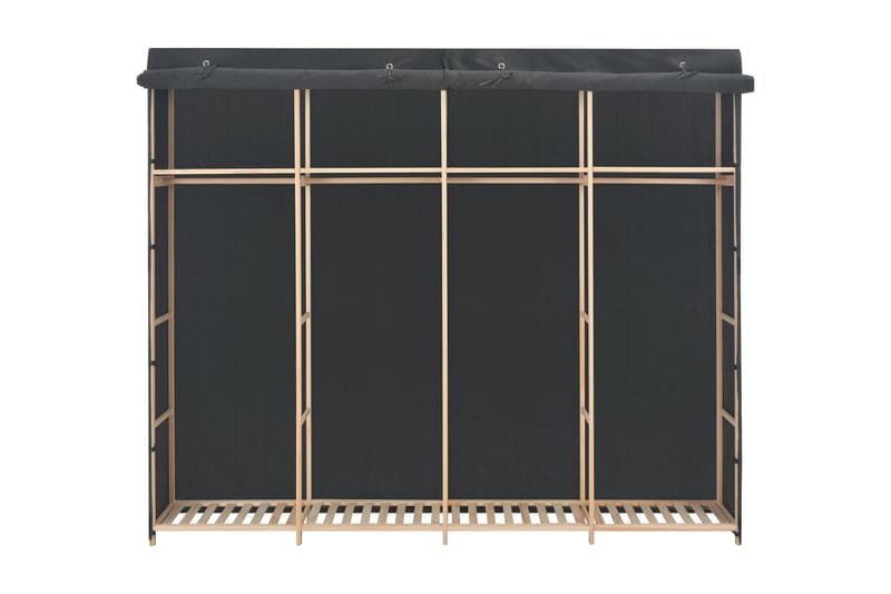 Garderob grå 200x40x170 cm tyg - Grå - Förvaring - Klädförvaring - Garderob & garderobssystem - Resegarderob