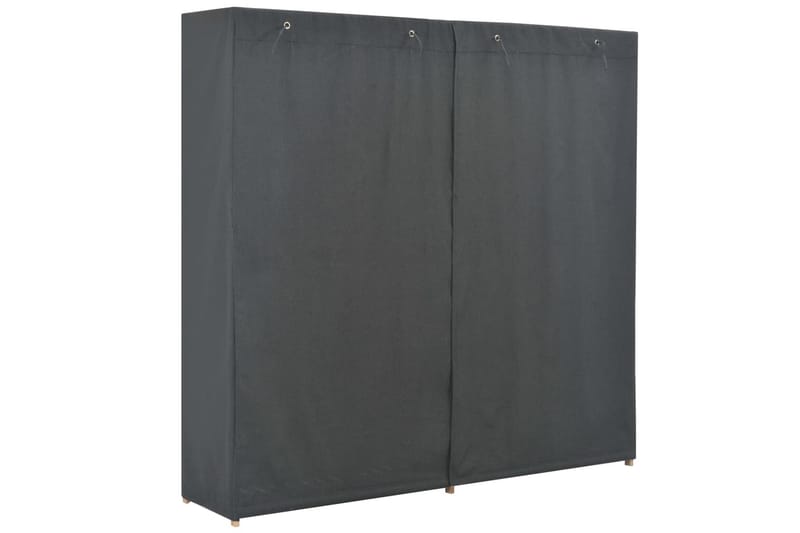 Garderob grå 200x40x170 cm tyg - Grå - Förvaring - Klädförvaring - Garderob & garderobssystem - Resegarderob