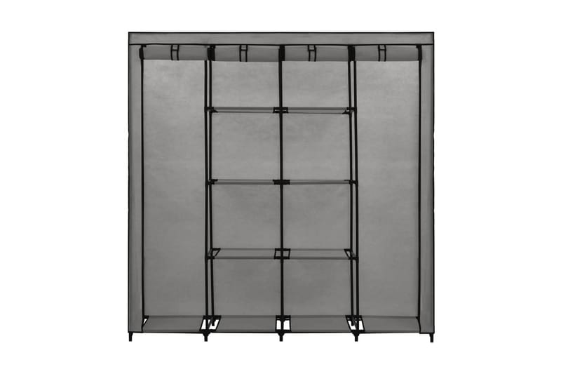 Garderob med 4 fack grå 175x45x170 cm - Grå - Förvaring - Klädförvaring - Garderob & garderobssystem - Resegarderob