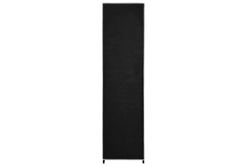 Garderob med 4 fack svart 175x45x170 cm - Svart - Resegarderob