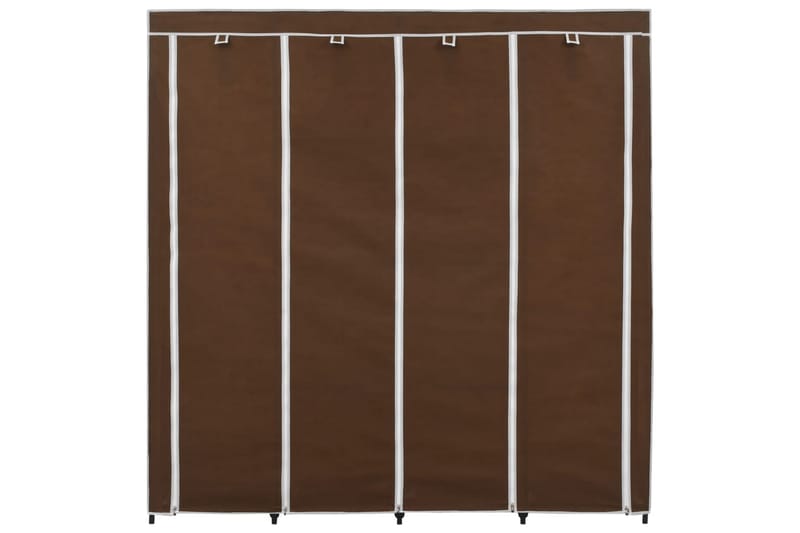 Garderob med 4 utrymmen brun 175x45x170 cm - Brun - Resegarderob