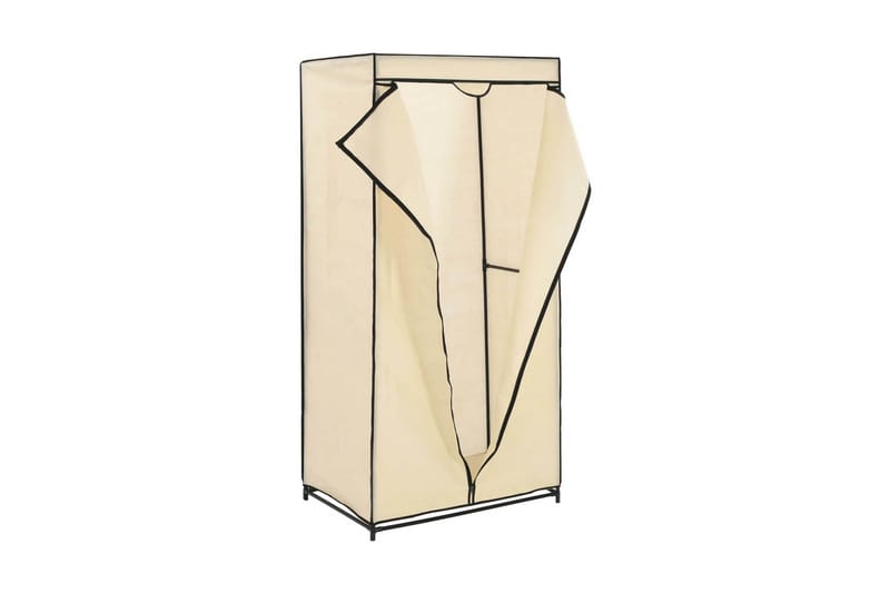 Garderober 2 st gräddvit 75x50x160 cm - Kräm - Förvaring - Klädförvaring - Garderob & garderobssystem - Resegarderob