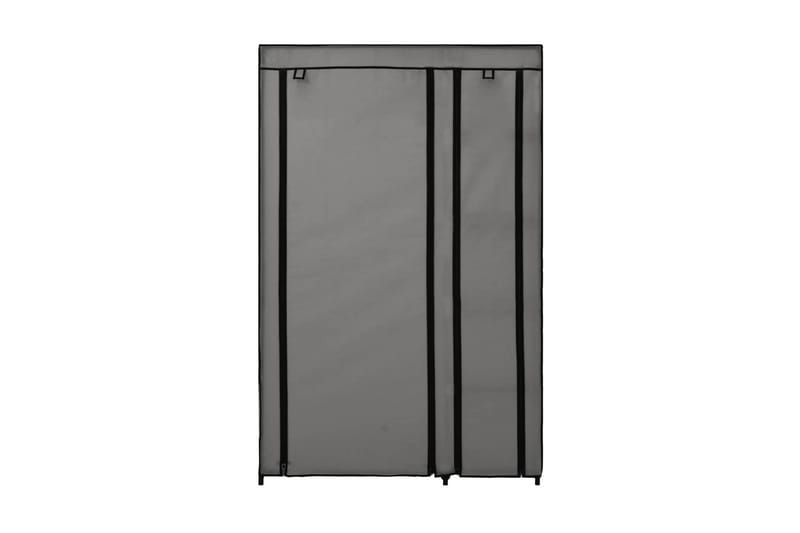 Resegarderob 2 st grå 110x45x175 cm tyg - Grå - Förvaring - Klädförvaring - Garderob & garderobssystem - Resegarderob
