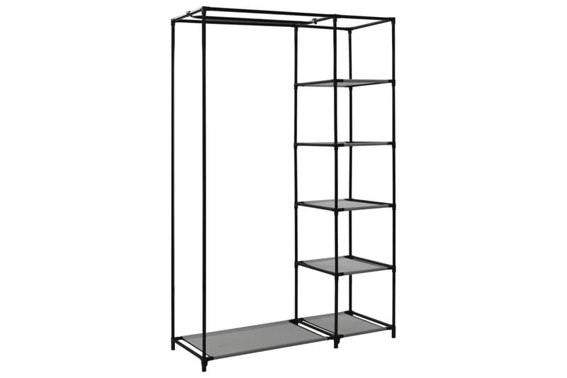 Resegarderob 2 st grå 110x45x175 cm tyg - Grå - Förvaring - Klädförvaring - Garderob & garderobssystem - Resegarderob