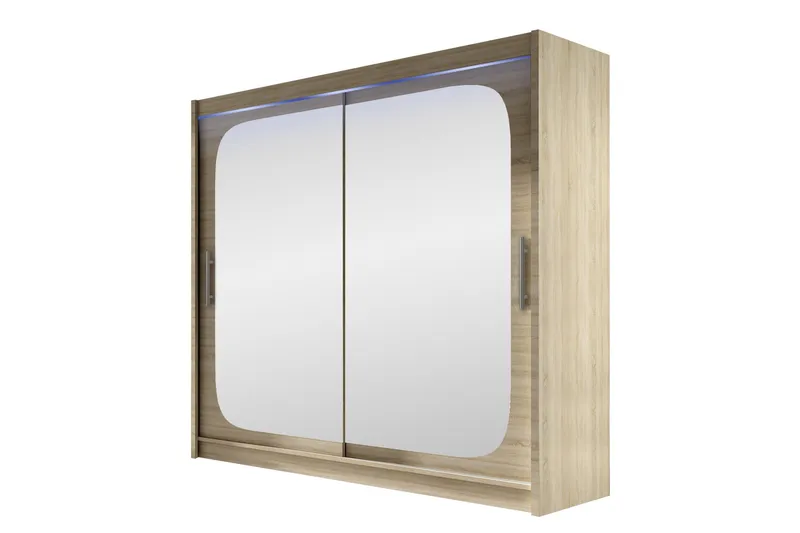 Rilievo Garderob m. Spegel 180x215 cm, Brun