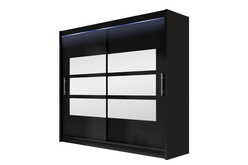 Rilievo Garderob m. Spegel 180x215 cm - Förvaring - Klädförvaring - Garderob & garderobssystem