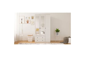 Rynric Garderob 105x184 cm - Matt Vit - Förvaring - Klädförvaring - Garderob & garderobssystem