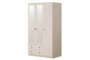Rynric Garderob 105x184 cm - Matt Vit - Förvaring - Klädförvaring - Garderob & garderobssystem