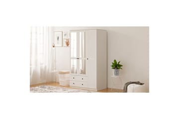 Rynric Garderob 105x184 cm - Matt Vit - Förvaring - Klädförvaring - Garderob & garderobssystem