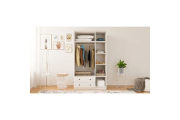 Rynric Garderob 105x210 cm - Matt Vit - Förvaring - Klädförvaring - Garderob & garderobssystem