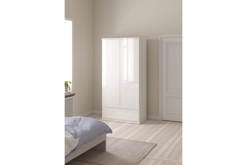 Salomns Garderob 99x201 cm - Vit - Förvaring - Klädförvaring - Garderob & garderobssystem