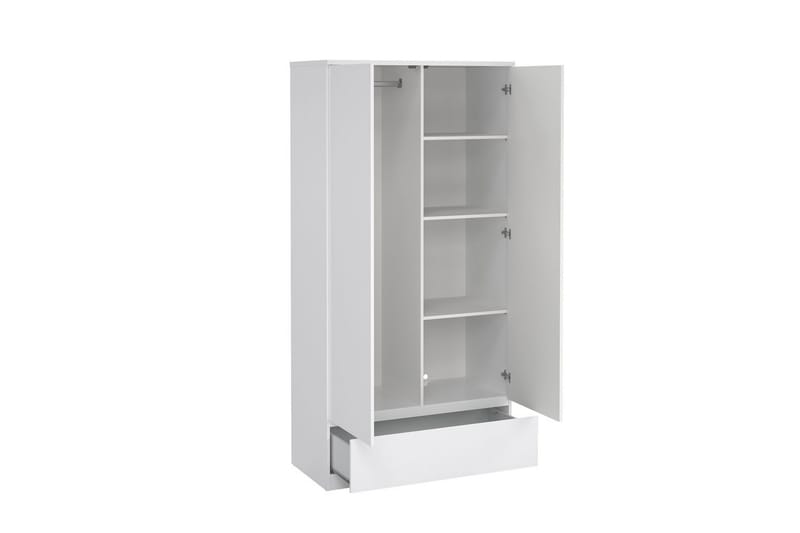 Salomns Garderob 99x201 cm - Vit - Förvaring - Klädförvaring - Garderob & garderobssystem