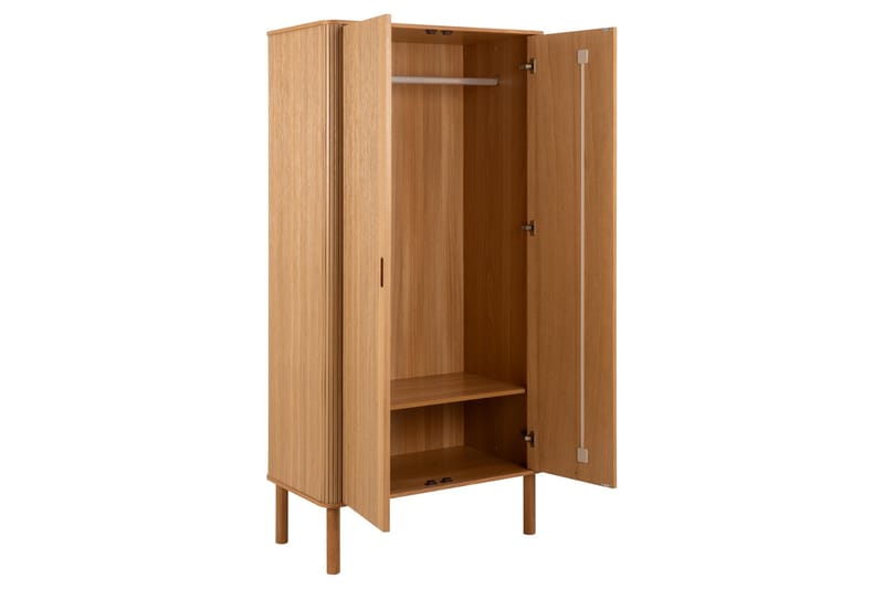 Samay Garderob 100x200 cm - Natur - Förvaring - Klädförvaring - Garderob & garderobssystem