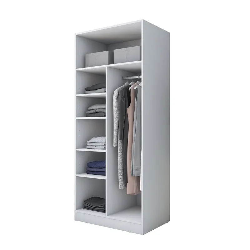 Sarnor Garderob 90x210x57,5 cm, Vit