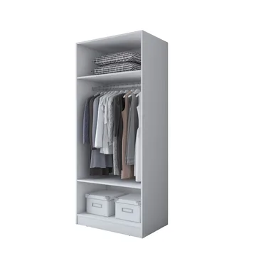 Sarnor Garderob 90x210x57,5 cm - Vit - Förvaring - Klädförvaring - Garderob & garderobssystem - Klädskåp & fristående garderob