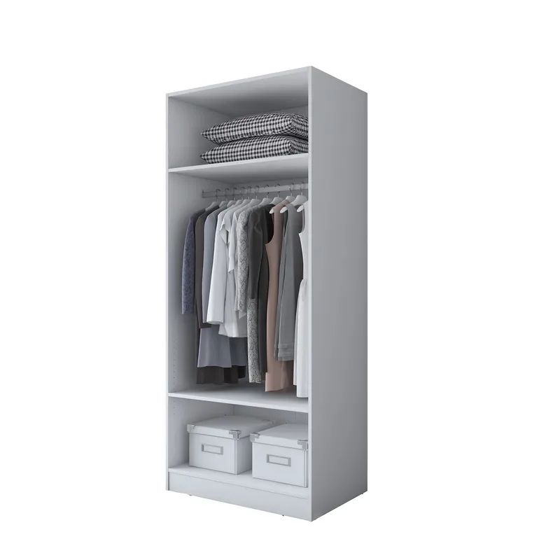 Sarnor Garderob 90x210x57,5 cm, Vit