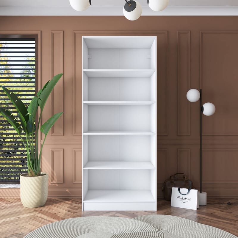 Sarnor Garderob 90x210x57,5 cm - Vit - Förvaring - Klädförvaring - Garderob & garderobssystem - Klädskåp & fristående garderob