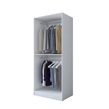 Sarnor Garderob 90x210x57,5 cm - Vit - Förvaring - Klädförvaring - Garderob & garderobssystem - Klädskåp & fristående garderob
