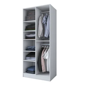Sarnor Garderob 90x210x57,5 cm - Vit - Förvaring - Klädförvaring - Garderob & garderobssystem - Klädskåp & fristående garderob