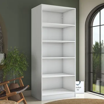 Sarnor Garderob 90x210x57,5 cm - Vit - Förvaring - Klädförvaring - Garderob & garderobssystem - Klädskåp & fristående garderob