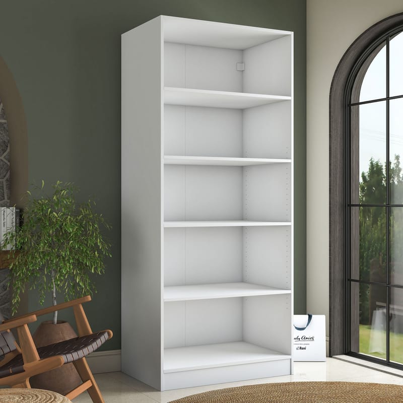 Sarnor Garderob 90x210x57,5 cm - Vit - Förvaring - Klädförvaring - Garderob & garderobssystem - Klädskåp & fristående garderob