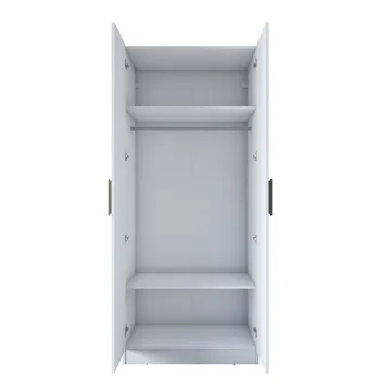 Sarnor Garderob 90x210x57,5 cm - Vit - Förvaring - Klädförvaring - Garderob & garderobssystem - Klädskåp & fristående garderob