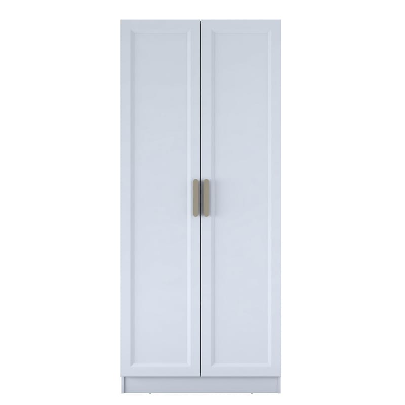 Sarnor Garderob 90x210x57,5 cm - Vit - Förvaring - Klädförvaring - Garderob & garderobssystem - Klädskåp & fristående garderob
