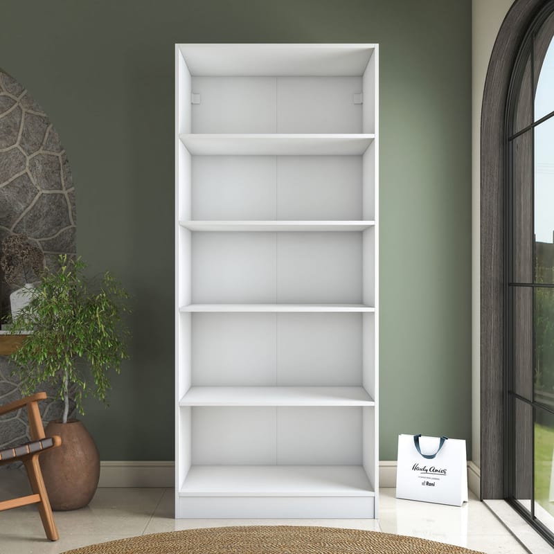 Sarnor Garderob 90x210x57,5 cm - Vit - Förvaring - Klädförvaring - Garderob & garderobssystem - Klädskåp & fristående garderob
