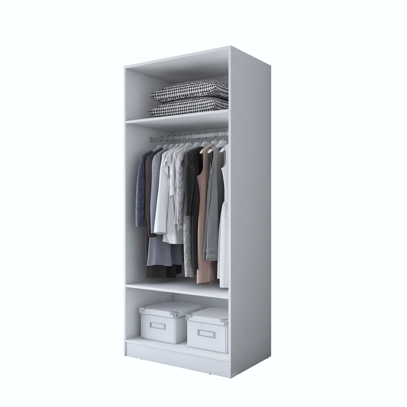 Sarnor Garderob 90x210x57,5 cm, Vit