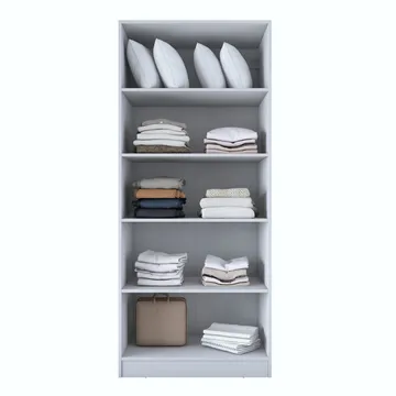 Sarnor Garderob 90x210x57,5 cm - Vit - Förvaring - Klädförvaring - Garderob & garderobssystem - Klädskåp & fristående garderob
