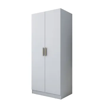 Sarnor Garderob 90x210x57,5 cm - Vit - Förvaring - Klädförvaring - Garderob & garderobssystem - Klädskåp & fristående garderob