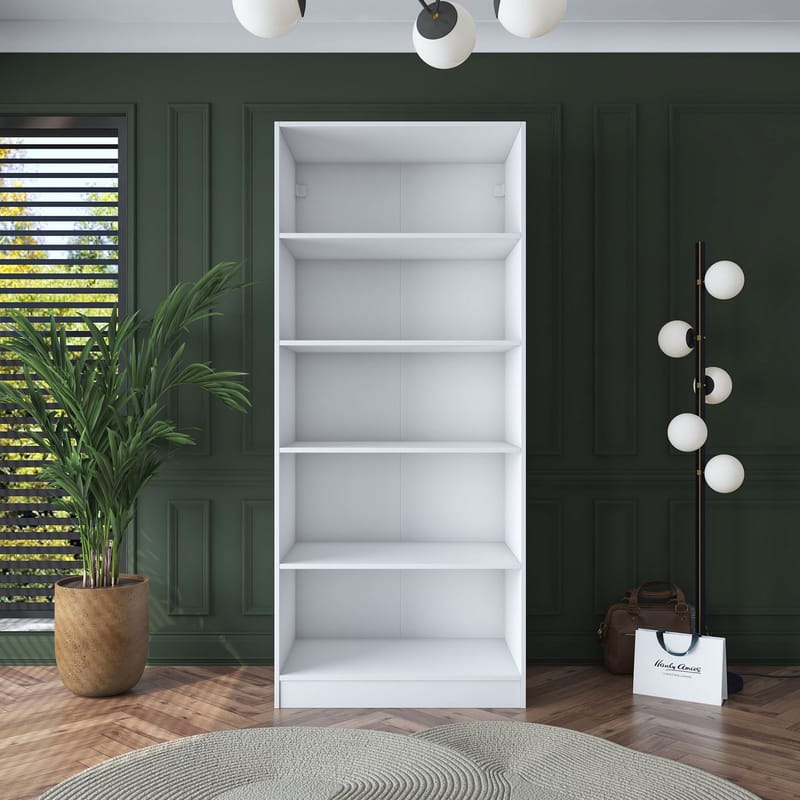 Sarnor Garderob 90x210x57,5 cm - Vit - Förvaring - Klädförvaring - Garderob & garderobssystem - Klädskåp & fristående garderob