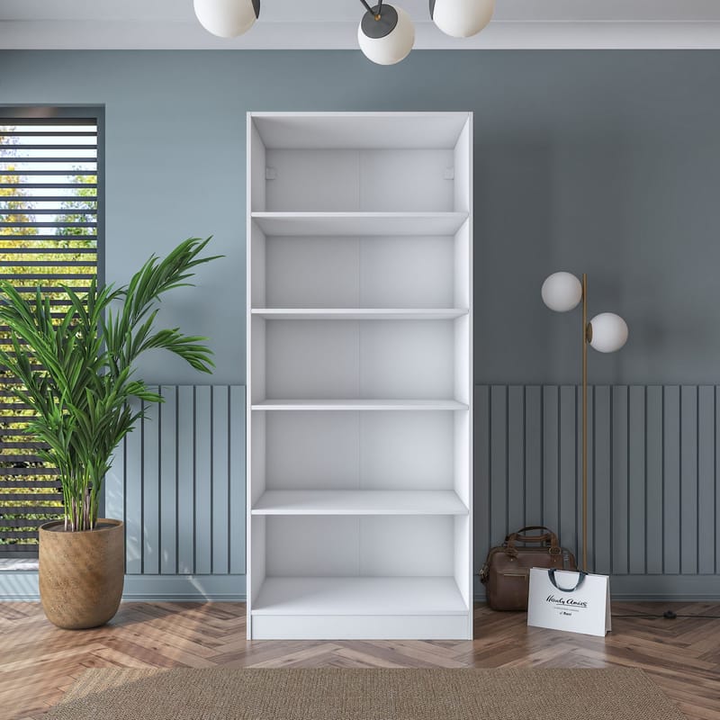 Sarnor Garderob 90x210x57,5 cm - Vit - Förvaring - Klädförvaring - Garderob & garderobssystem - Klädskåp & fristående garderob