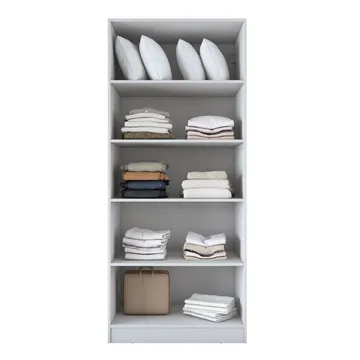 Sarnor Garderob 90x210x57,5 cm - Vit - Förvaring - Klädförvaring - Garderob & garderobssystem - Klädskåp & fristående garderob