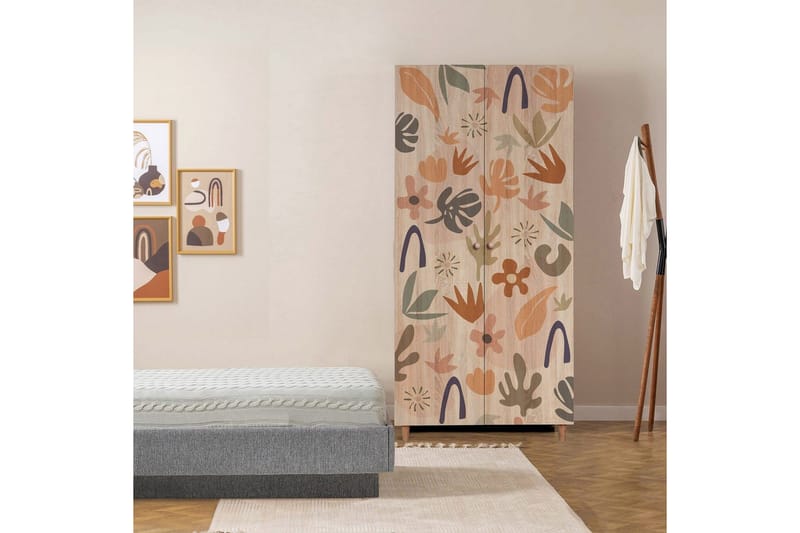 Selalesi Garderob 90x192 cm - Natur - Förvaring - Klädförvaring - Garderob & garderobssystem - Klädskåp & fristående garderob