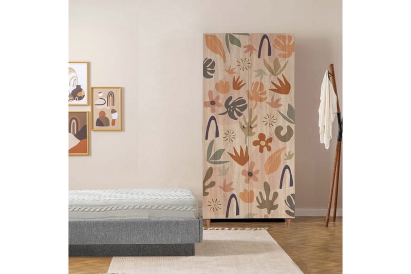 Selalesi Garderob 90x192 cm - Natur - Förvaring - Klädförvaring - Garderob & garderobssystem