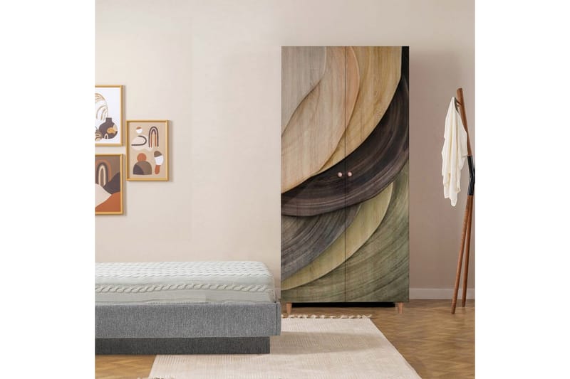 Selalesi Garderob 90x192 cm - Natur - Förvaring - Klädförvaring - Garderob & garderobssystem