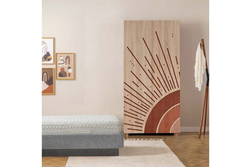 Selalesi Garderobsskåp 90x192 cm - Förvaring - Klädförvaring - Garderob & garderobssystem - Klädskåp & fristående garderob