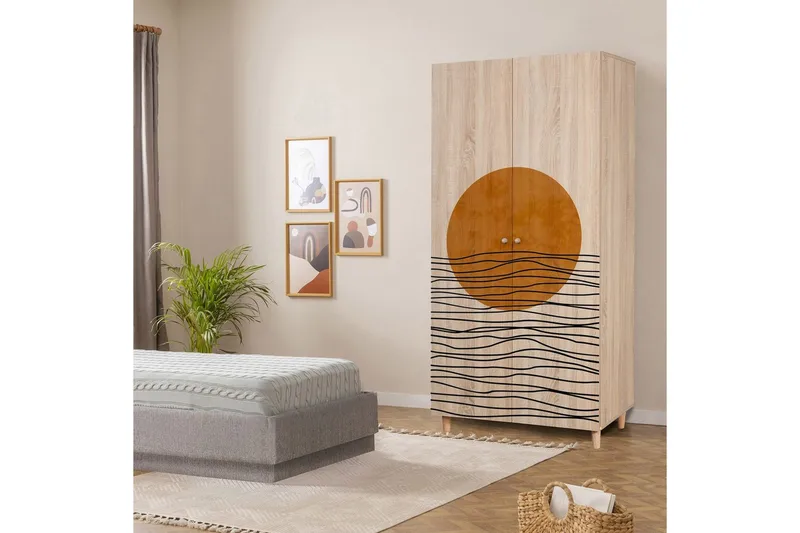 Selalesi Garderobsskåp 90x192 cm - Förvaring - Klädförvaring - Garderob & garderobssystem - Klädskåp & fristående garderob