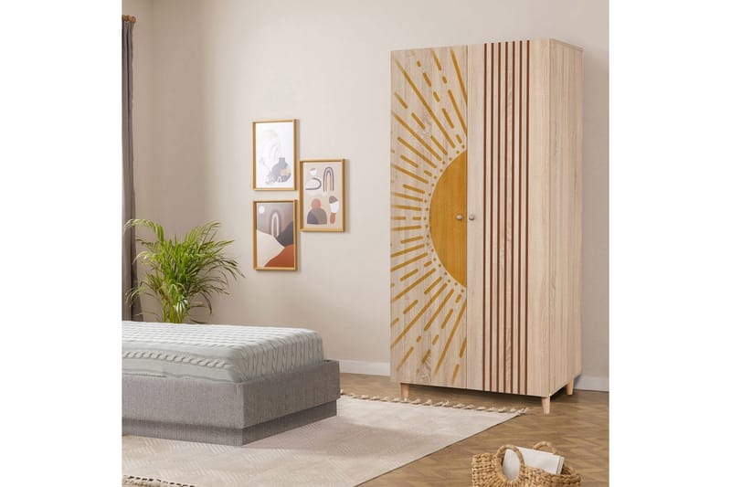 Selalesi Garderobsskåp 90x192 cm - Förvaring - Klädförvaring - Garderob & garderobssystem - Klädskåp & fristående garderob