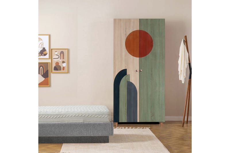 Selalesi Garderobsskåp 90x192 cm - Förvaring - Klädförvaring - Garderob & garderobssystem - Klädskåp & fristående garderob